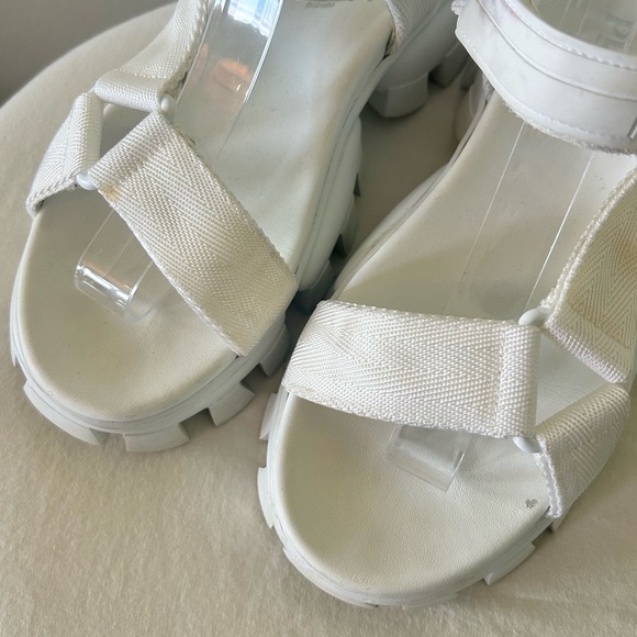 PRADA Authentic Sporty Woven Nylon Tape Sandals - Picture 11 of 16